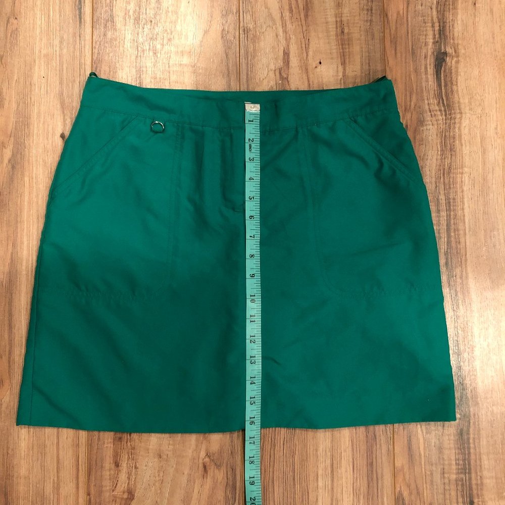 IZOD Golf Green Skort Xtra Dry Fit 100% polyester